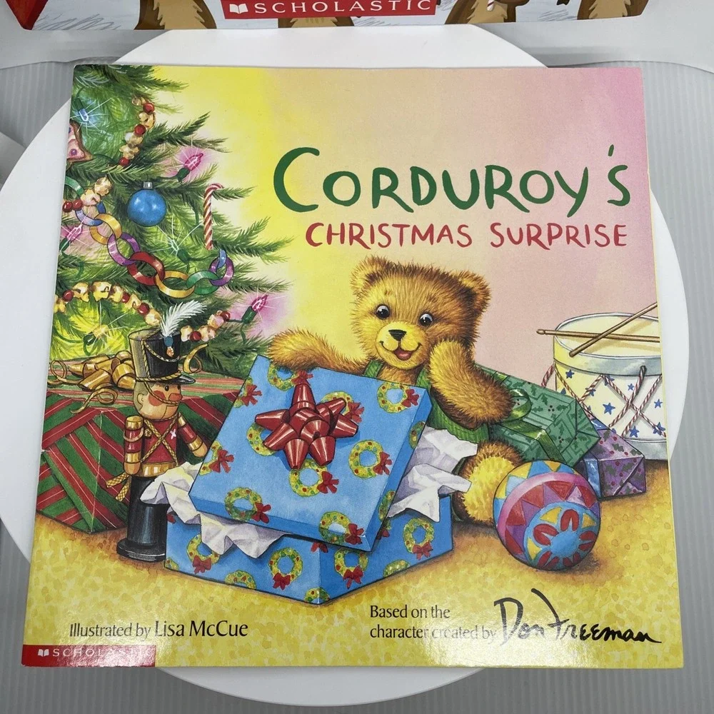 Lot‎ 4 Christmas Scholastic Books Winter Holiday Corduroy Santa Christmas Gifts